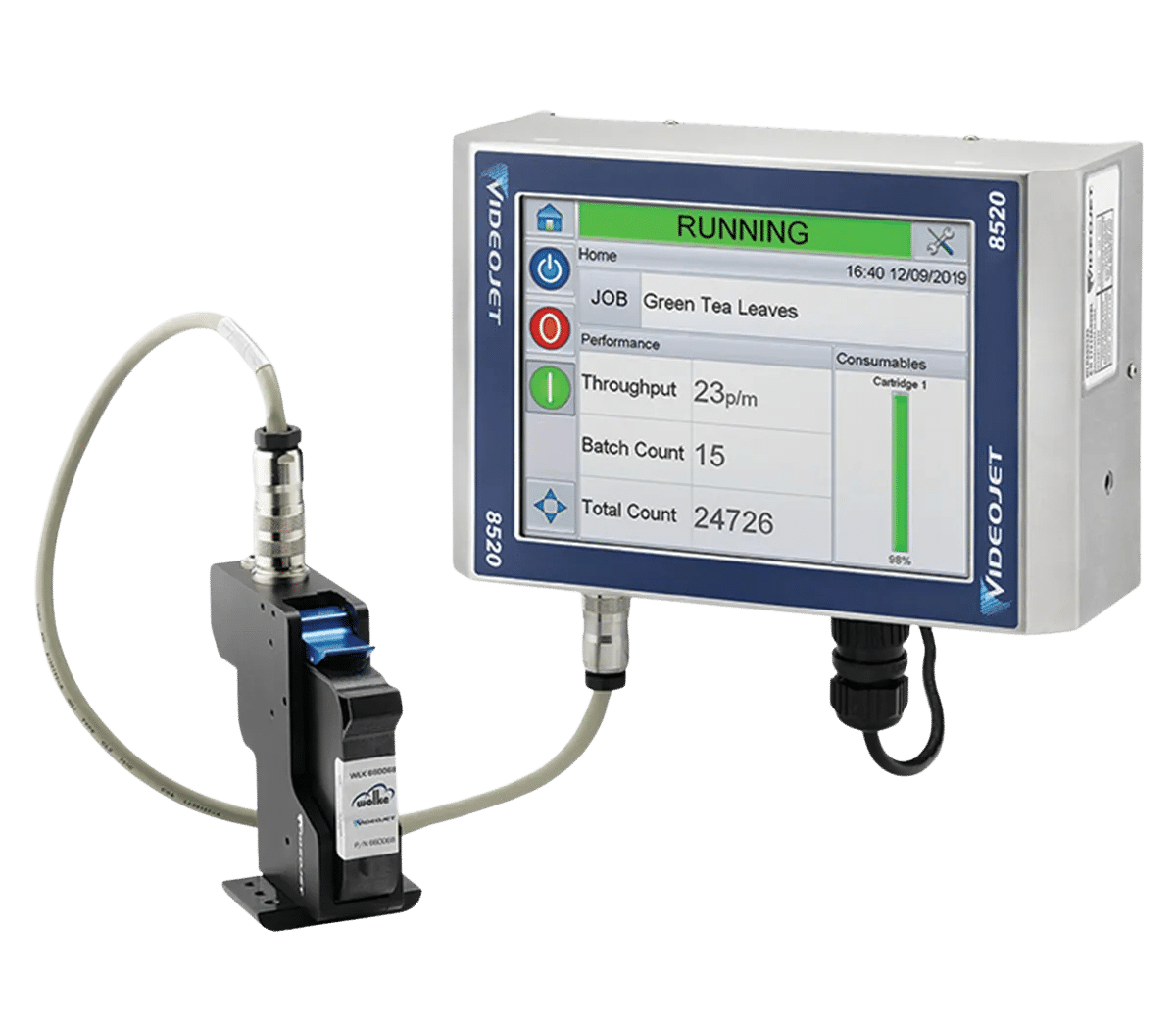 Videojet 8520 and Wolke m610 touch Thermal Inkjet Printer