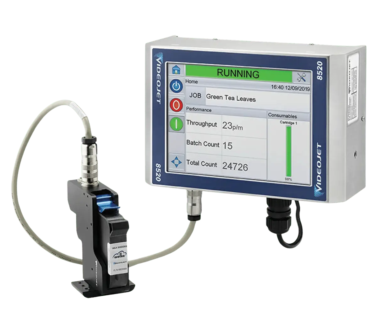 Videojet 8520 and Wolke m610 touch Thermal Inkjet Printer