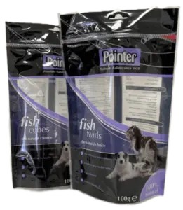 zipper standup poch for pet food