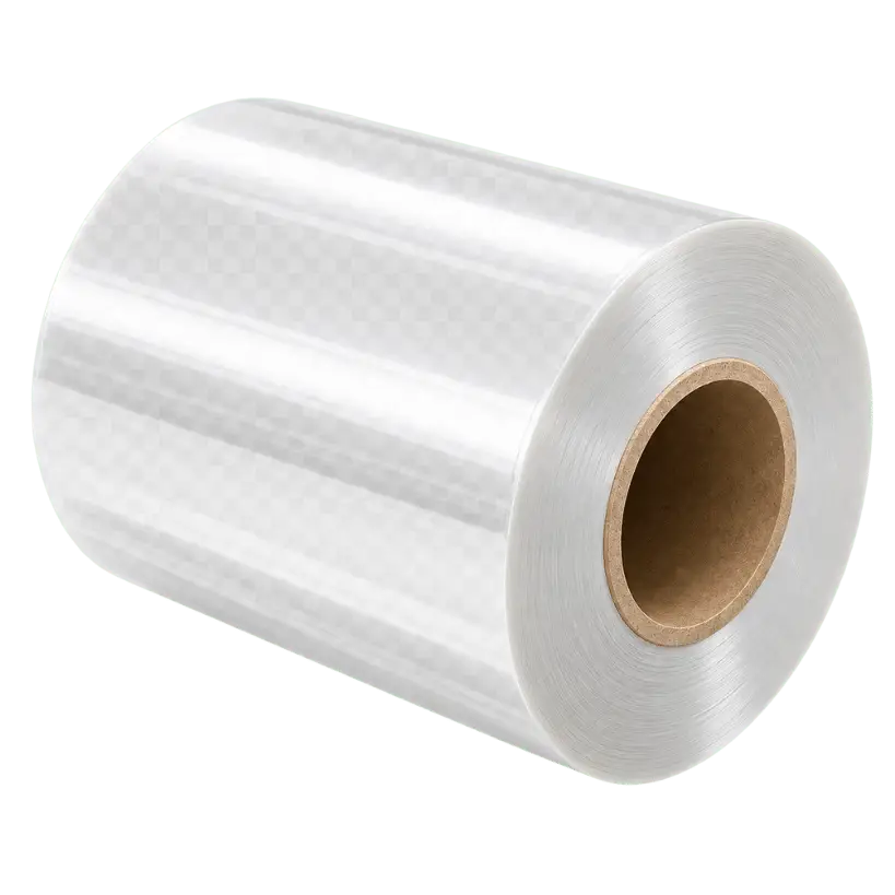 Clear retort lidding film roll