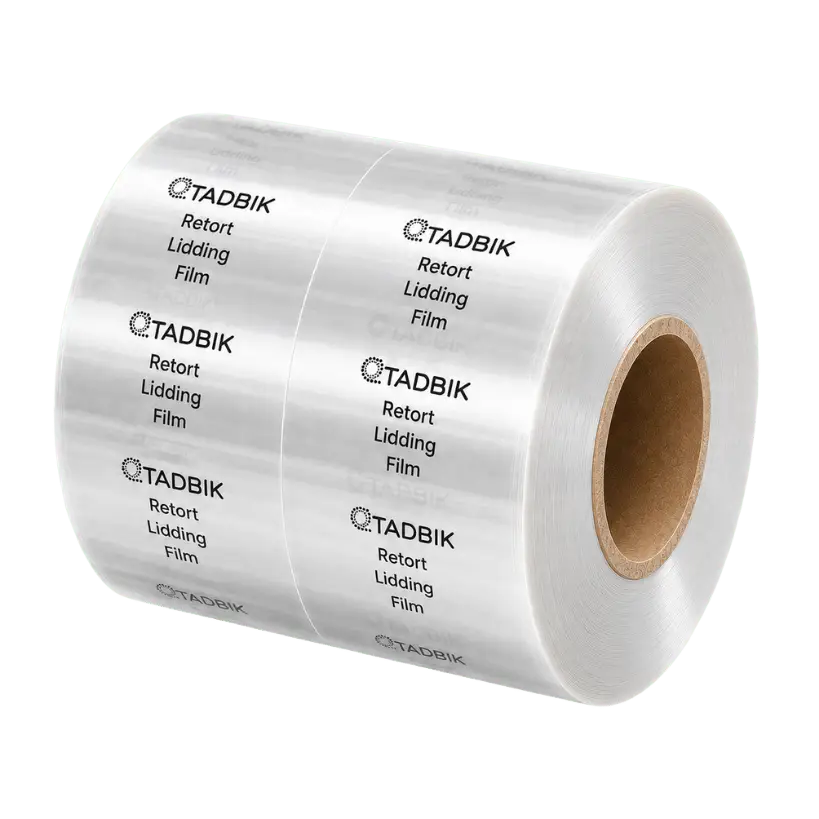 Printed retort lidding film Rollstock